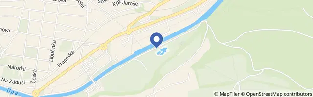 Mapa - Koupaliště Trutnov