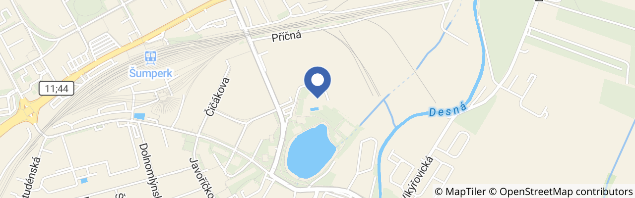 Mapa - Aquacentrum Šumperk