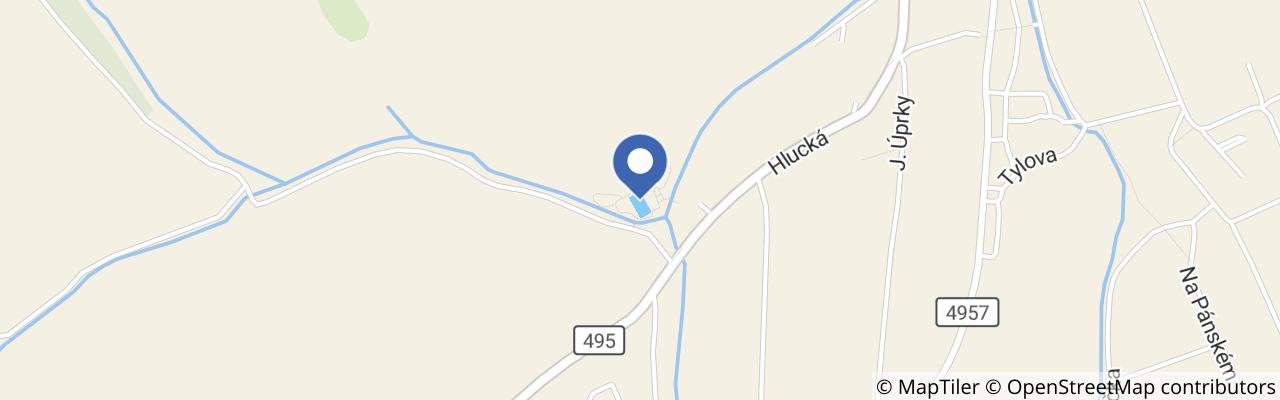 Mapa - Vlčnovské Koupaliště