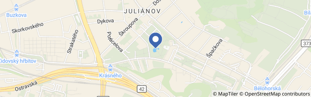 Mapa - Dětské koupaliště Juliánov