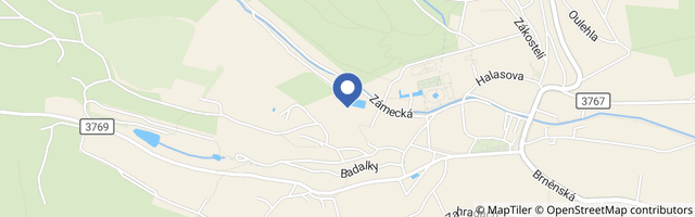 Mapa - Koupaliště v Lysicích