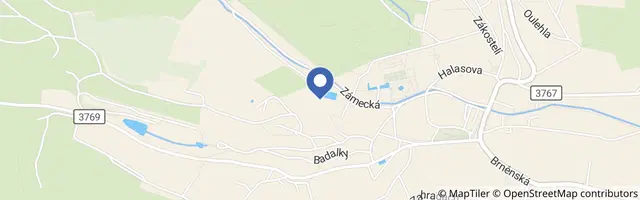 Mapa - Koupaliště v Lysicích