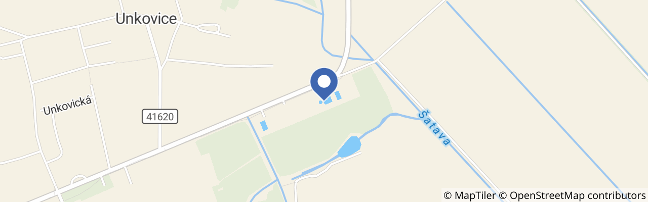 Mapa - Beach Resort koupaliště Žabčice