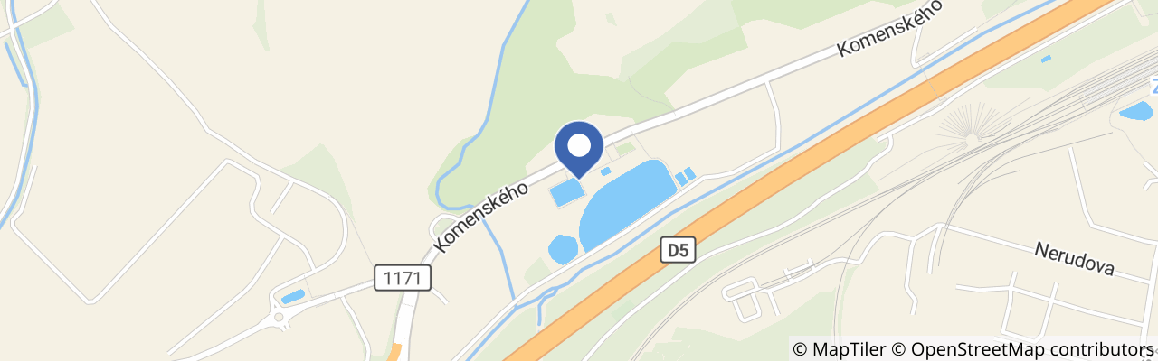 Mapa - Koupaliště  Zdice