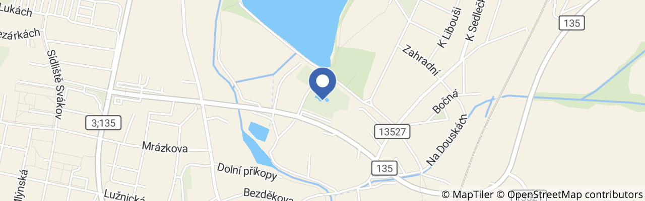 Mapa - Koupaliště Soběslav