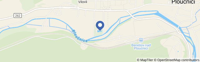 Mapa - Koupaliště Benešov nad Ploučnicí