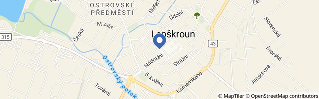 Mapa - Penzion Martina