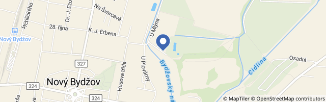 Mapa - Koupaliště Nový Bydžov