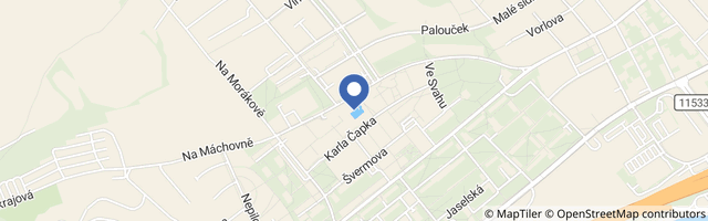 Mapa - Koupaliště Beroun