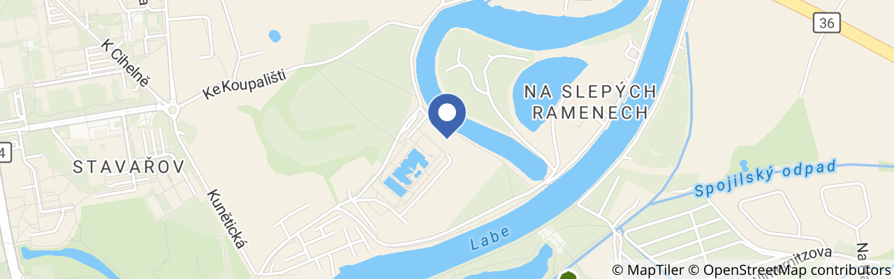 Mapa - Koupaliště Cihelna