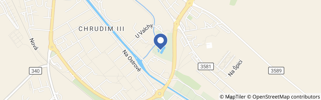 Mapa - Koupaliště Chrudim