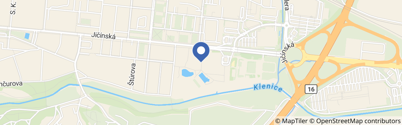 Mapa - Koupaliště Mladá Boleslav