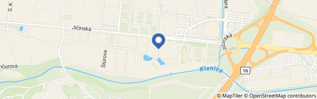 Mapa - Koupaliště Mladá Boleslav