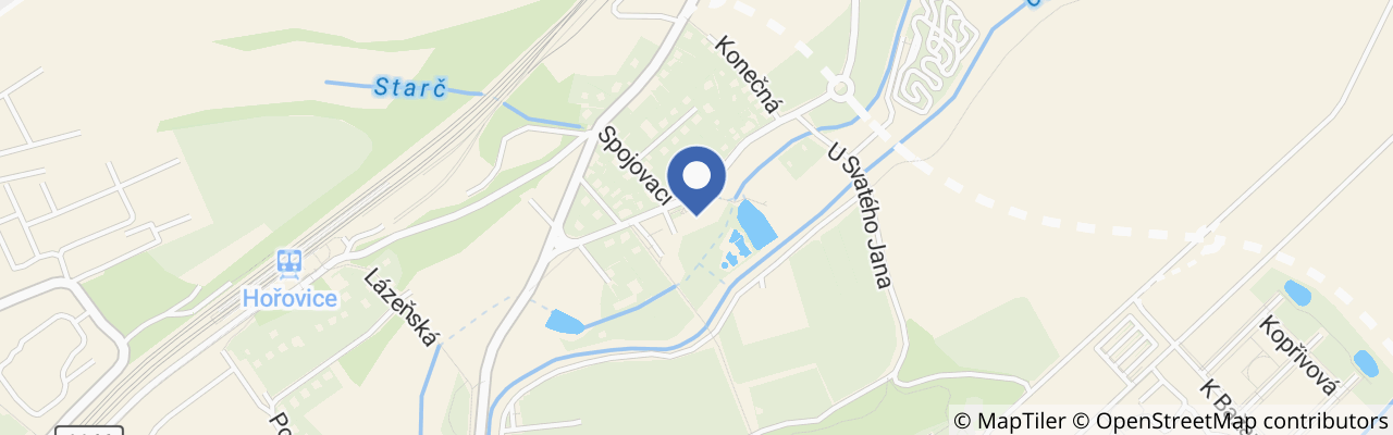 Mapa - Aquapark Hořovice