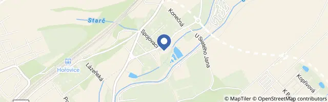 Mapa - Aquapark Hořovice