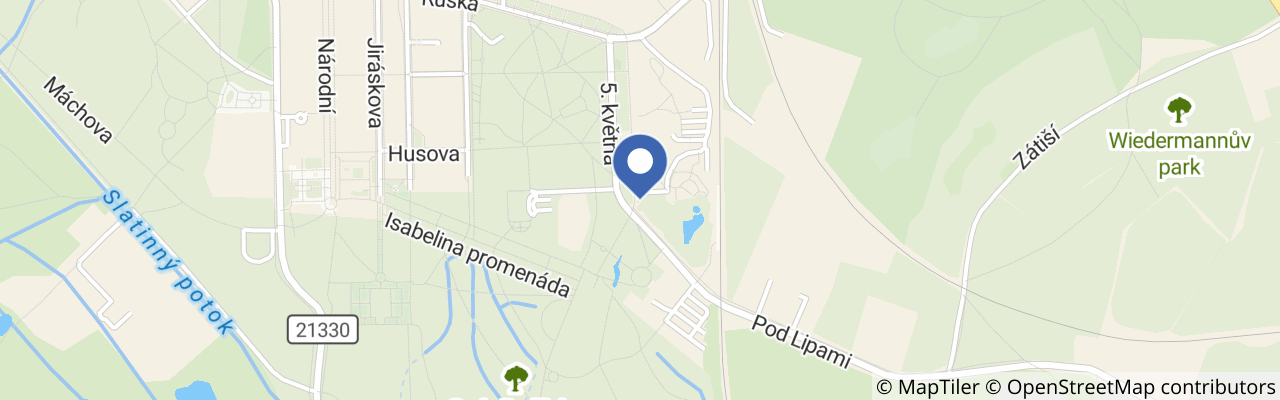 Mapa - Aquaforum Františkovy Lázně