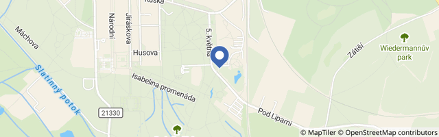 Mapa - Aquaforum Františkovy Lázně