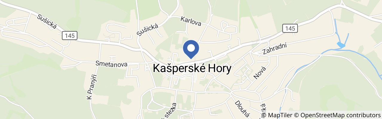 Mapa - Hotel Nebespán