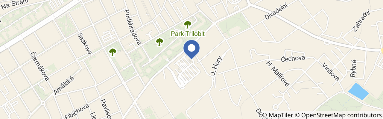 Mapa - Človíčkov - Kladno