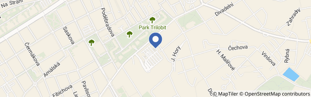 Mapa - Človíčkov - Kladno