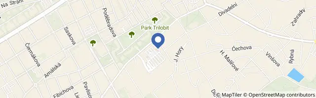 Mapa - Človíčkov - Kladno