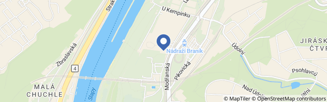 Mapa - Areál Vltavanů