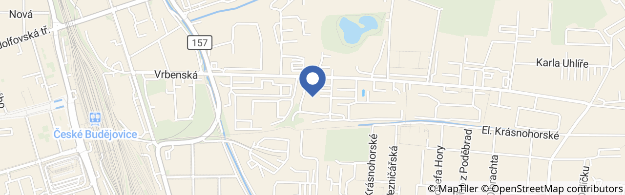 Mapa - Hopsárium České Budějovice