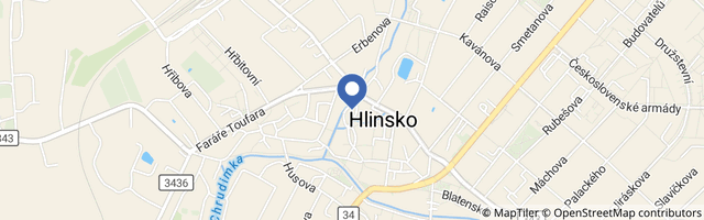 Mapa - Muzeum v přírodě Vysočina