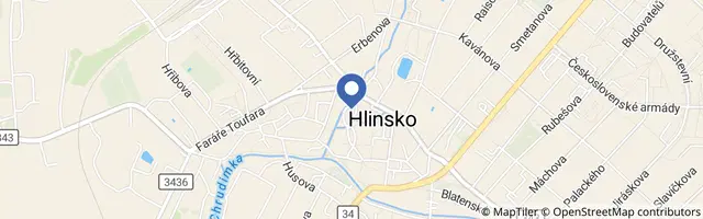 Mapa - Muzeum v přírodě Vysočina