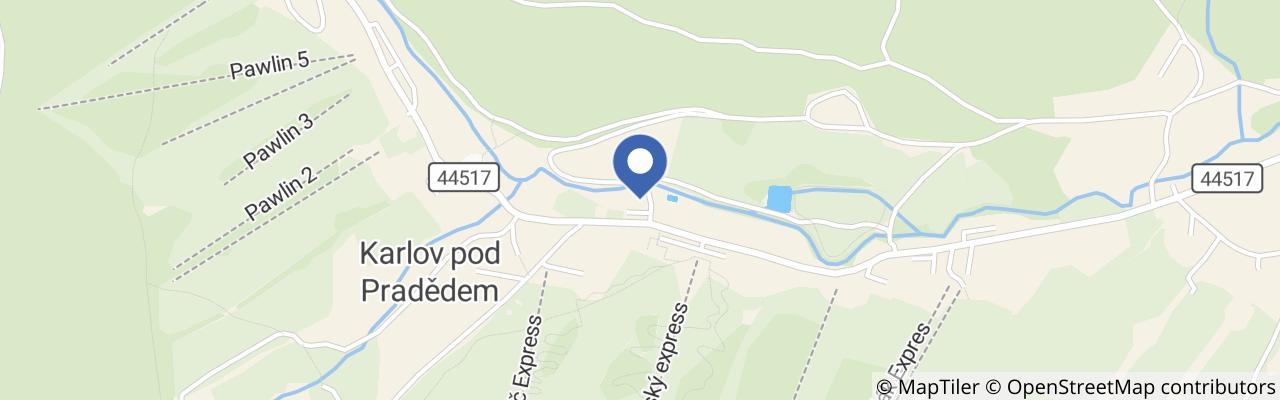 Mapa - Penzion Praděd