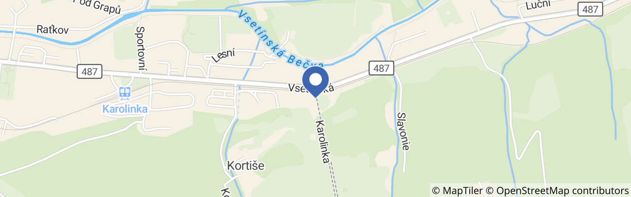 Mapa - Ski areál Karolínka