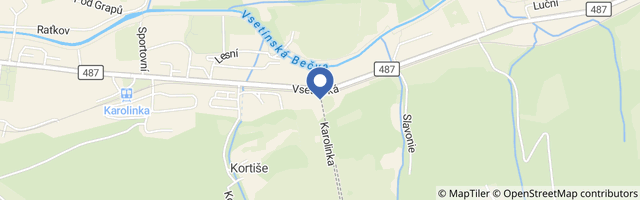 Mapa - Ski areál Karolínka