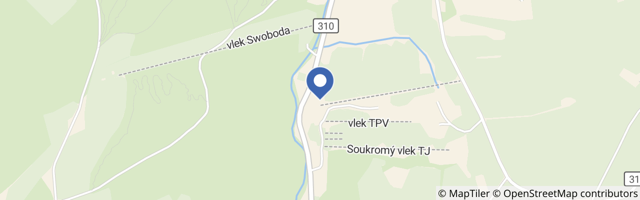 Mapa - Ski centrum Zdobnice