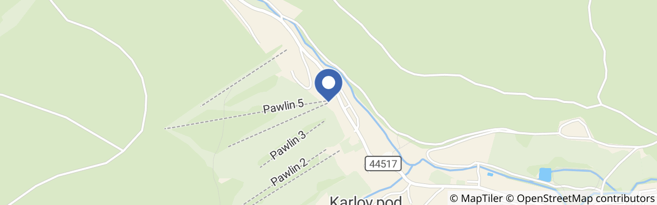 Mapa - Lyžařské středisko Pawlin