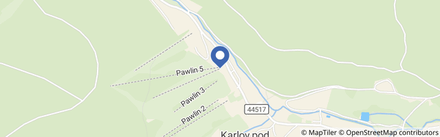 Mapa - Lyžařské středisko Pawlin