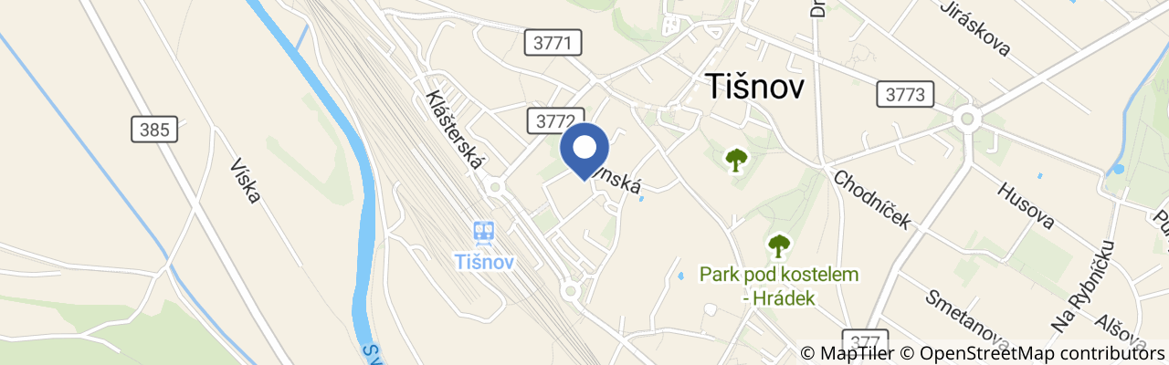 Mapa - Penzion Tišnovská rychta