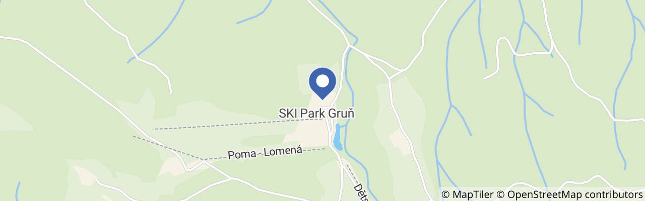 Mapa - Ski park Gruň