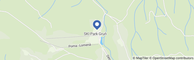 Mapa - Ski park Gruň