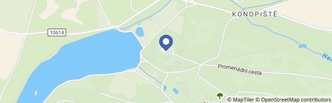 Mapa - Zámek Konopiště