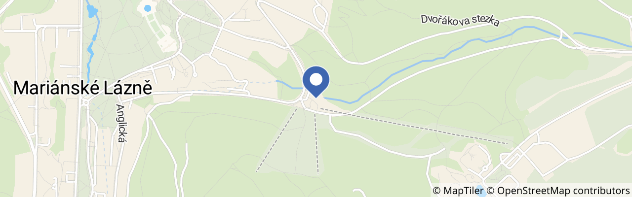 Mapa - Dětský Ski park Yellow Point Mariánské Lázně