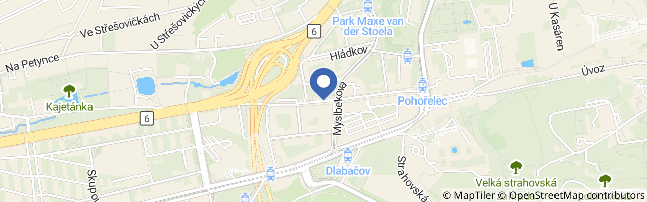 Mapa - Únikové hry v Praze.cz – Praha 6