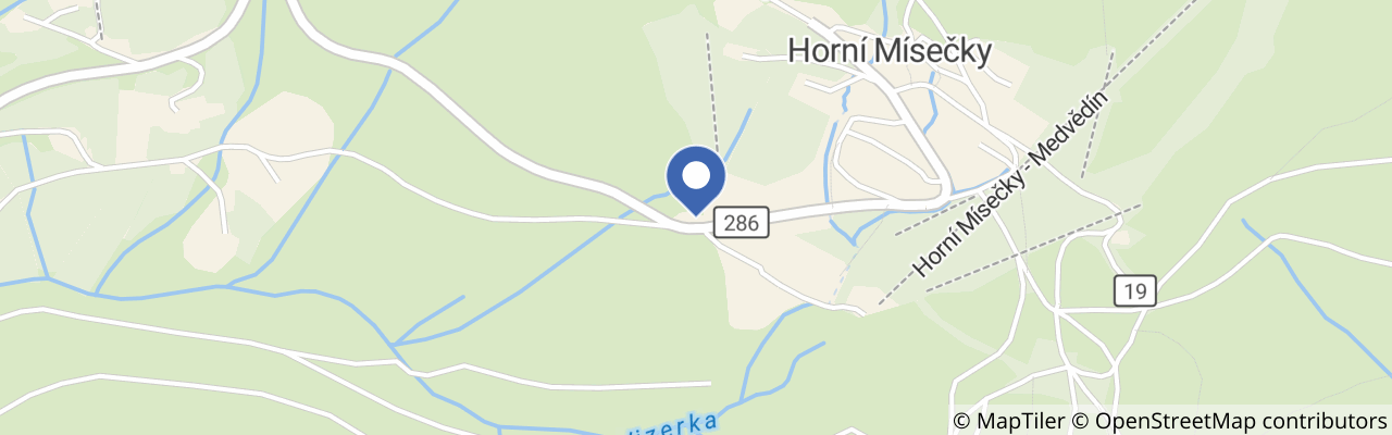 Mapa - Sjezdovka Fanypark Horní Mísečky