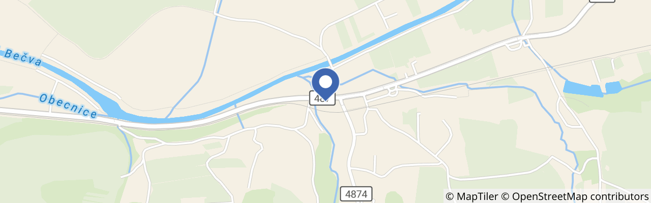 Mapa - Lyžařský vlek Černé