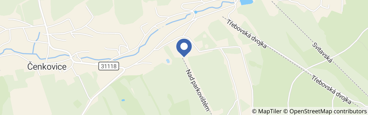 Mapa - Ski areál Čenkovice