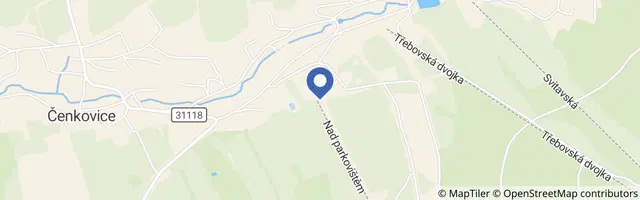 Mapa - Ski areál Čenkovice