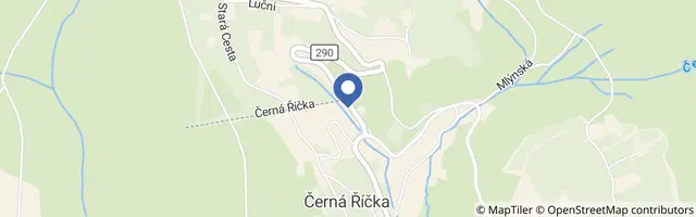 Mapa - Lyžařský areál Černá Říčka