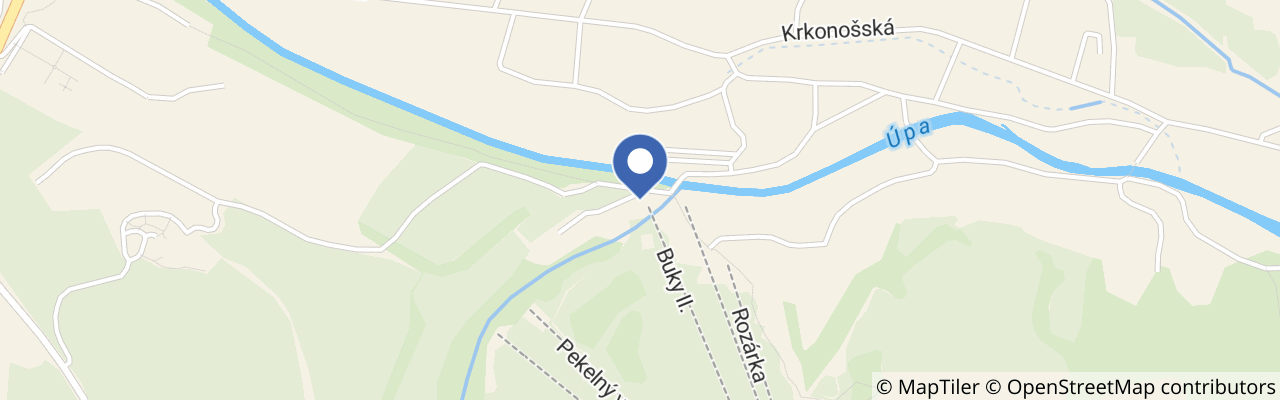 Mapa - Lyžařský areál Mladé Buky