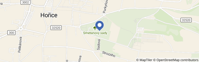 Mapa - Trubičková stezka v Hořicích