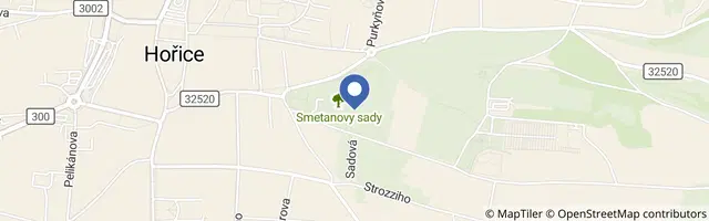 Mapa - Trubičková stezka v Hořicích