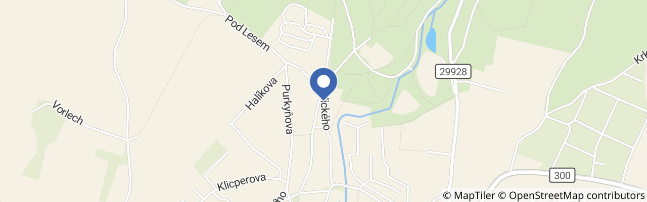 Mapa - Údolím Hartského potoka